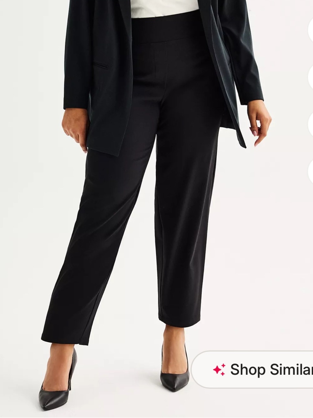 Nine West Black Dress Pants - Straight Leg